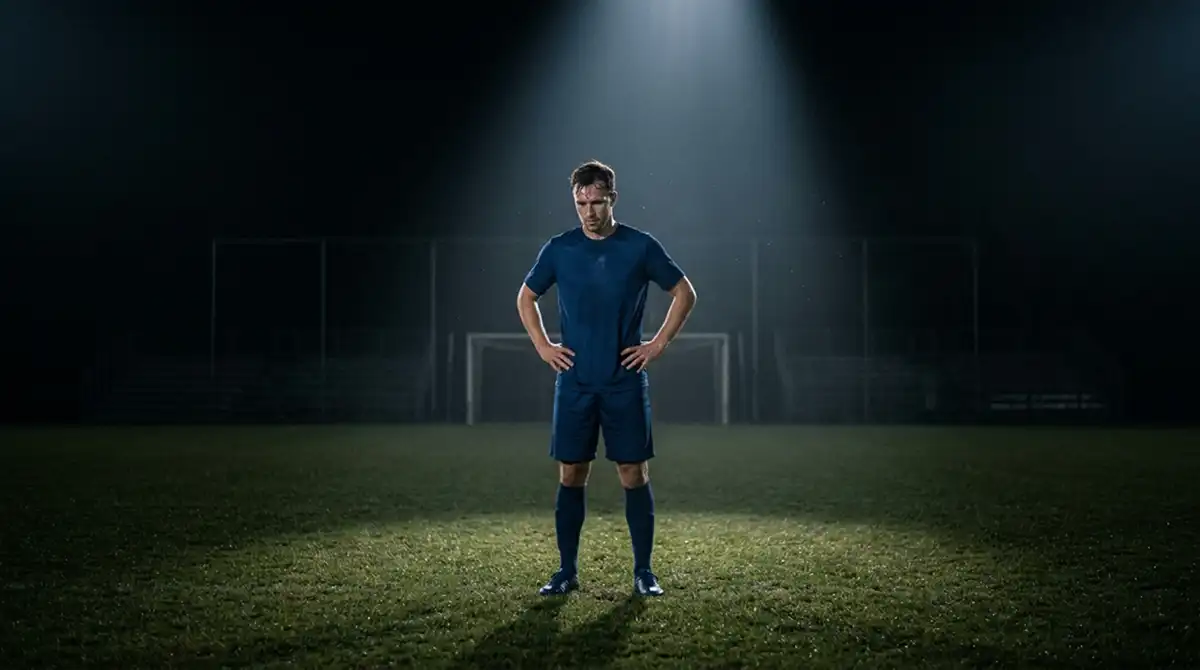 Spieler im Fokus der Stadionbeleuchtung als Bild für Designated-Player-Märkte