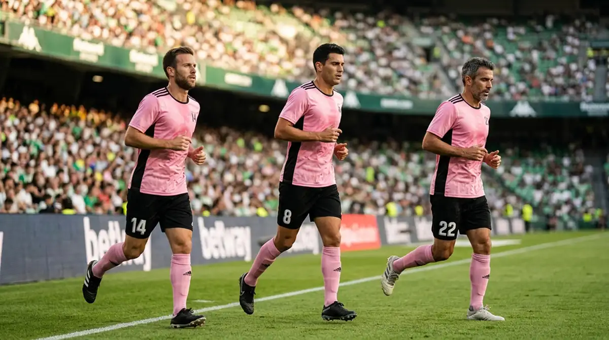 Drei erfahrene Designated Player im Aufwärmen vor einem MLS-Heimspiel