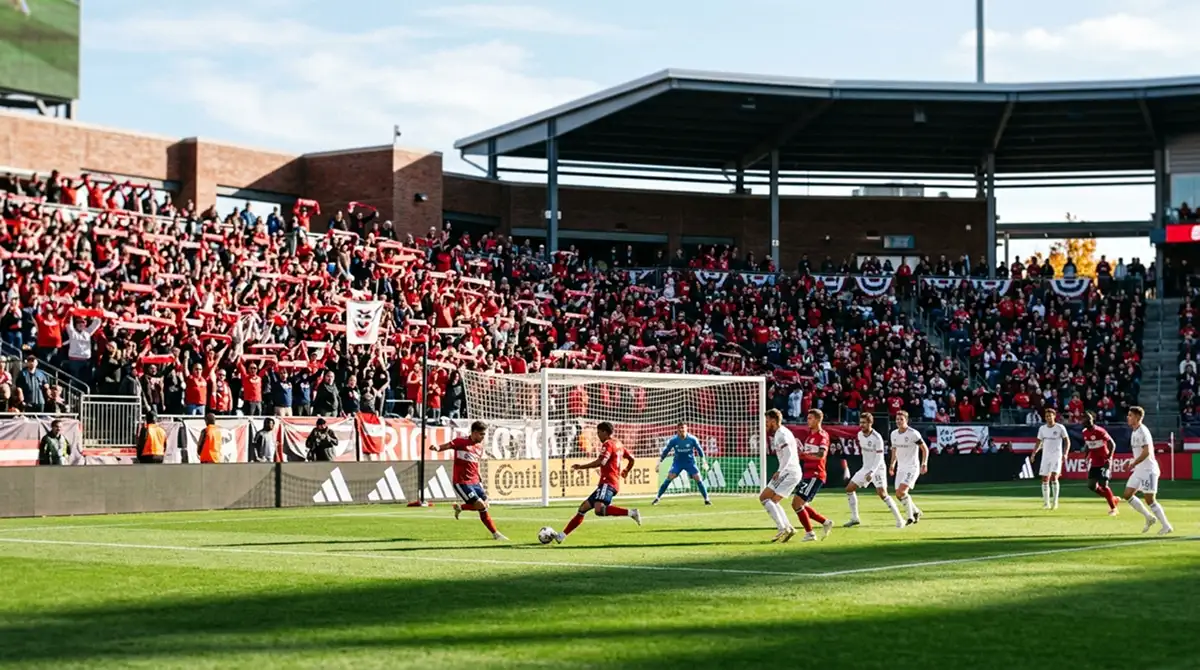 MLS-Heimspiel der Ostküste mit voller Fanunterstützung an einem klaren Spieltag