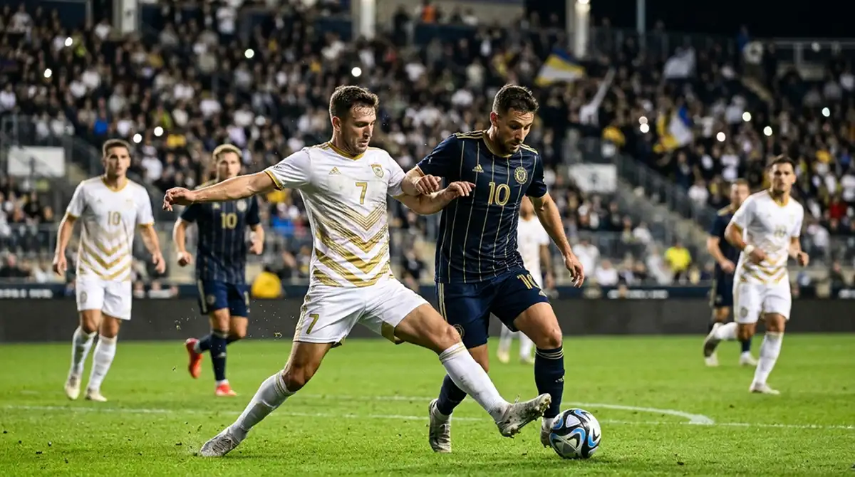 Derby-Spielszene zwischen zwei Klubs aus Los Angeles