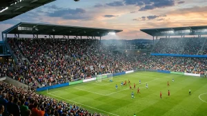 Soccer-Stadion an der amerikanischen Ostküste bei einem MLS-Spieltag