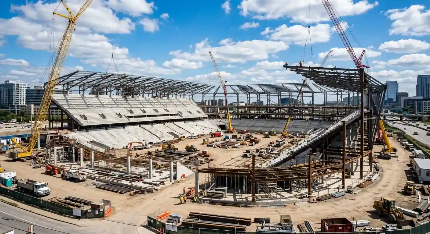 Bau eines neuen MLS-Stadions in einer amerikanischen Großstadt