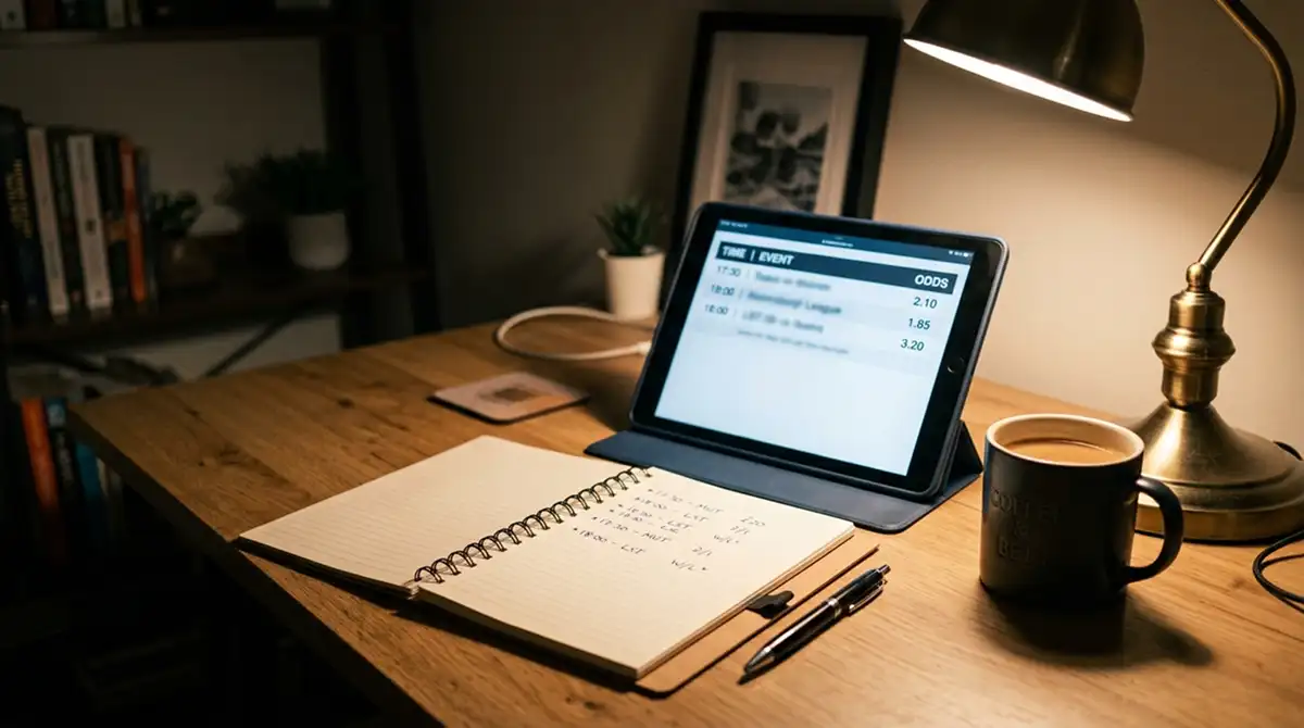 Geordnetes Setup für den Handicap-Workflow am Schreibtisch