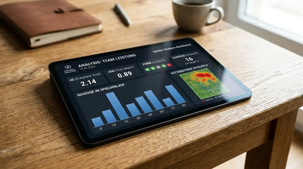 Statistik-Dashboard mit xG- und Form-Indikatoren für die Bewertung von MLS-Teams
